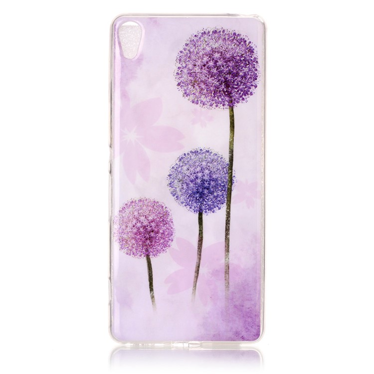 Pattern Printing IMD TPU Case for Sony Xperia XA / XA Dual - Dandelion Pattern-1