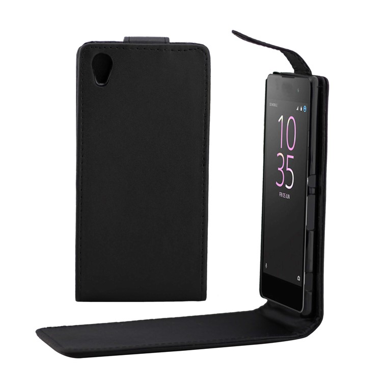 Vertical Leather Magnetic Case for Sony Xperia E5-1