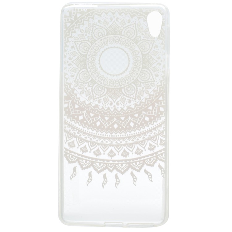 Pattern Printing TPU Shell for Sony Xperia XA Ultra - Pink Flower-4