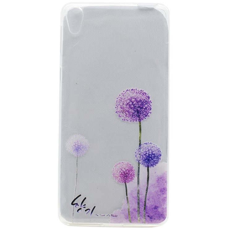 Pattern Printing TPU Protective Case for Sony Xperia E5 - Dandelions Pattern-1