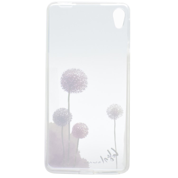 Pattern Printing TPU Protective Case for Sony Xperia E5 - Dandelions Pattern-4