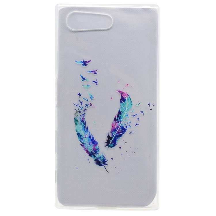 Pattern Printing TPU Case for Sony Xperia X Compact - Feathers Pattern-1