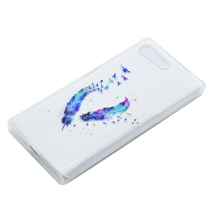 Pattern Printing TPU Case for Sony Xperia X Compact - Feathers Pattern-2