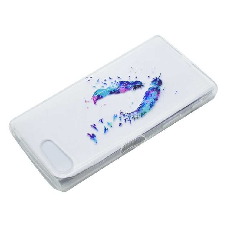 Pattern Printing TPU Case for Sony Xperia X Compact - Feathers Pattern-3