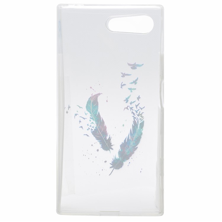 Pattern Printing TPU Case for Sony Xperia X Compact - Feathers Pattern-4