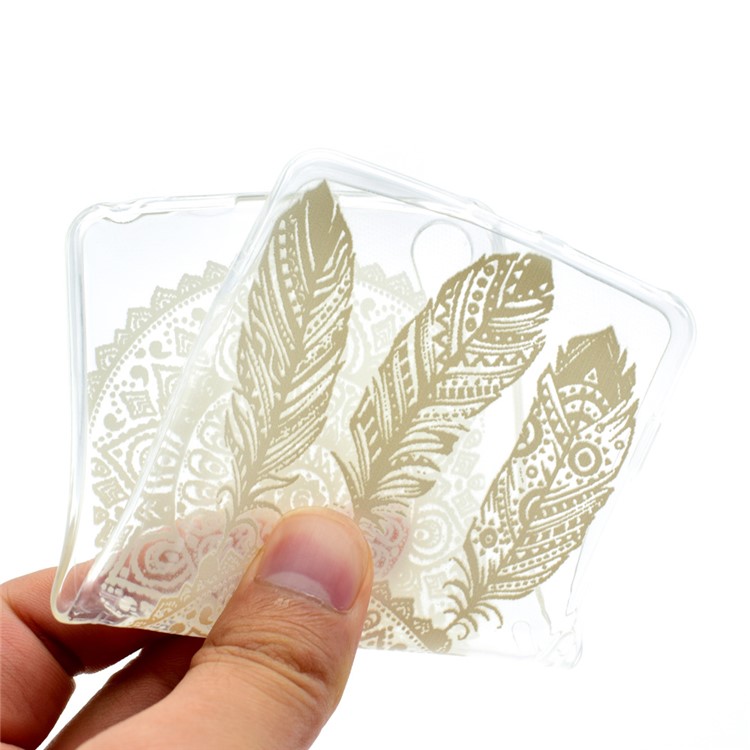Pattern Printing Clear TPU Gel Case for Sony Xperia XA / XA dual - Dream Catcher-5