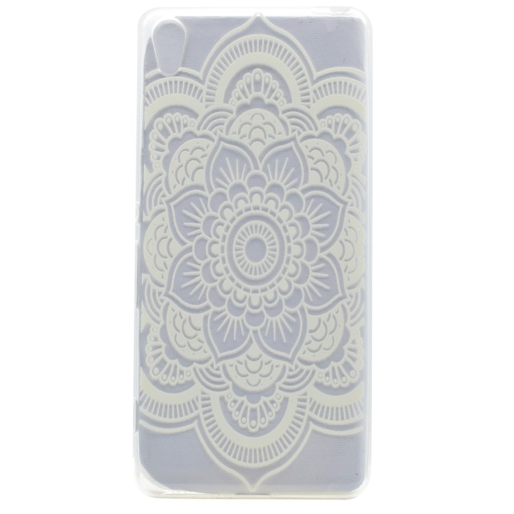 Pattern Printing TPU Mobile Shell for Sony Xperia XA / XA dual - Henna Lotus-1