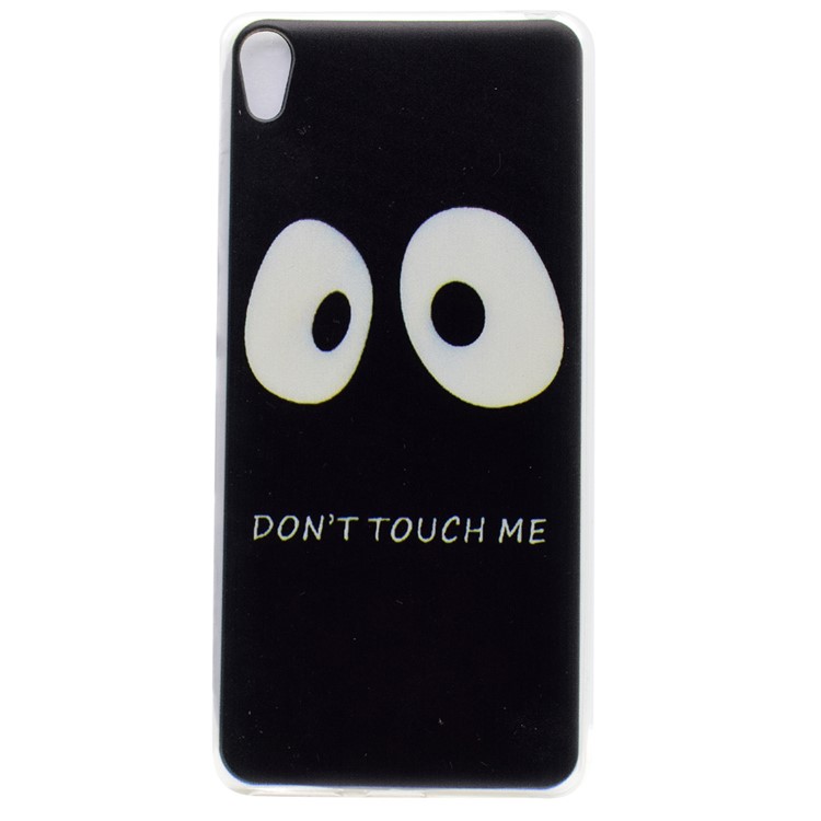 Pattern Printing TPU Case Cover for Sony Xperia XA / XA dual - Do Not Touch Me-1