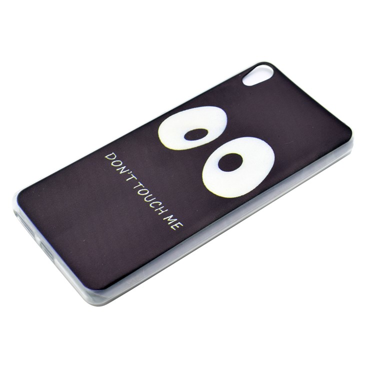 Pattern Printing TPU Case Cover for Sony Xperia XA / XA dual - Do Not Touch Me-2