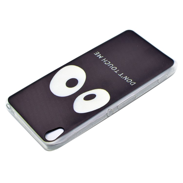 Pattern Printing TPU Case Cover for Sony Xperia XA / XA dual - Do Not Touch Me-3