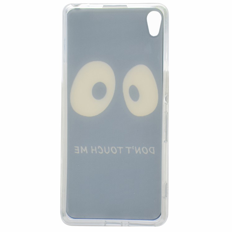 Pattern Printing TPU Case Cover for Sony Xperia XA / XA dual - Do Not Touch Me-4