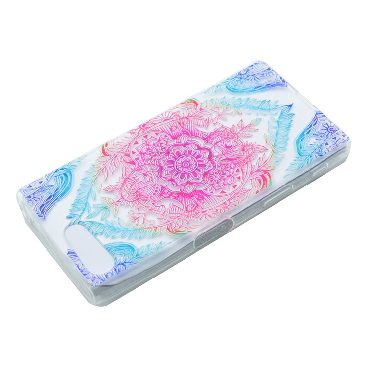 Pattern Printing TPU Case for Sony Xperia X Compact - Colorized Flower-2