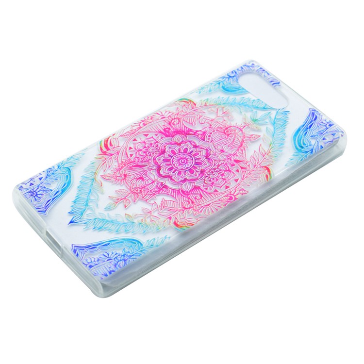 Pattern Printing TPU Case for Sony Xperia X Compact - Colorized Flower-3