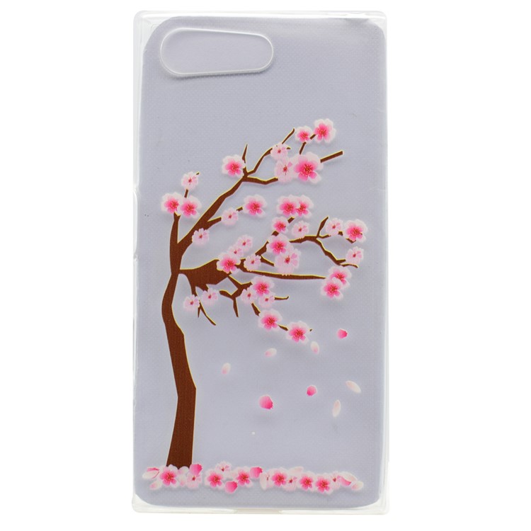 Pattern Printing TPU Cover Case for Sony Xperia X Compact - Tree with Flowers-1