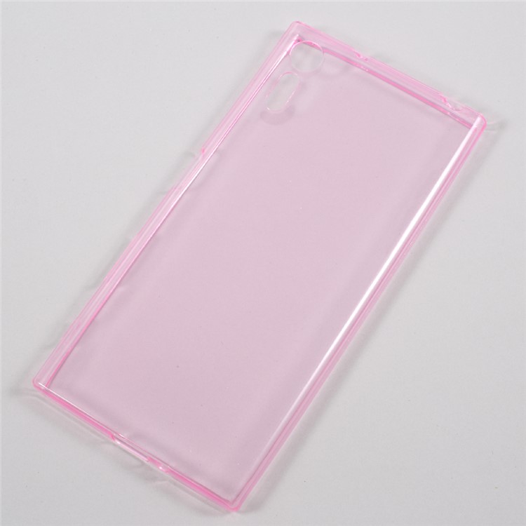 Ultrafino TPU caso accesorio para Sony Xperia XZs / XZ - rosa-1