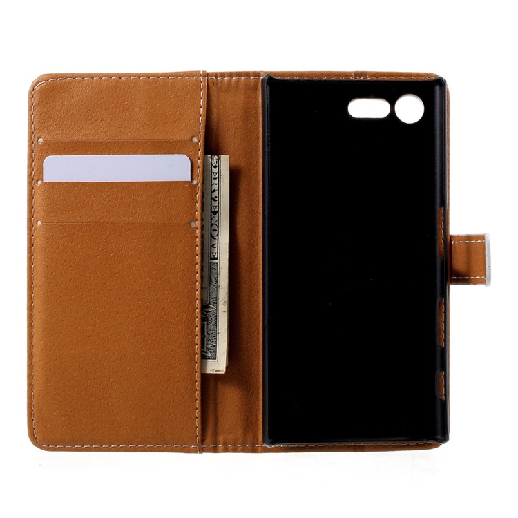 Printing Pattern Leather Stand Phone Case for Sony Xperia X Compact - Tribal Dreamcatcher-5