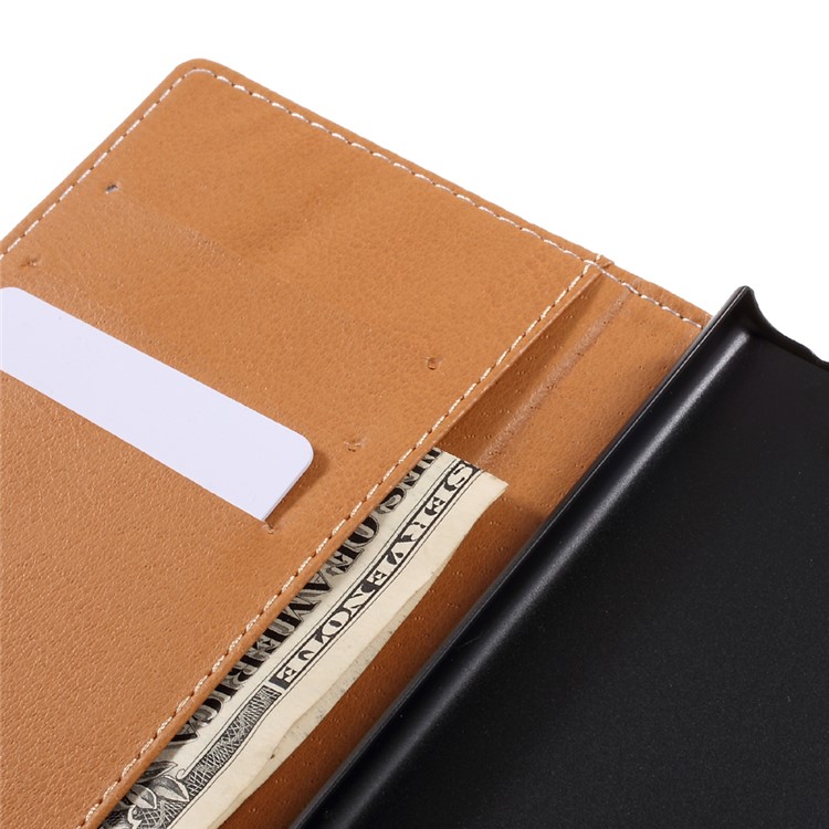 Printing Pattern Leather Wallet Case for Sony Xperia XZ - Wolf Howling at the Moon-10