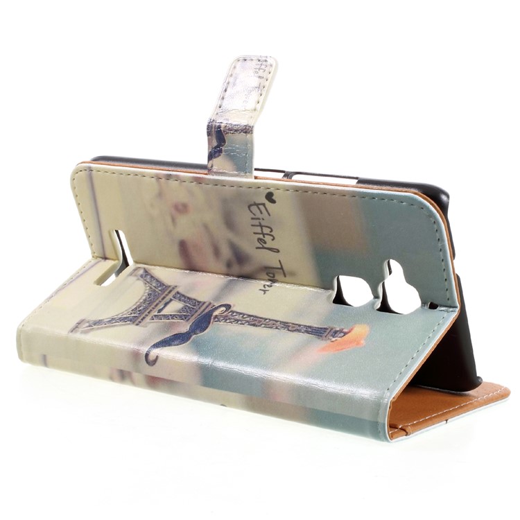 Wallet Leather Protective Case for Asus Zenfone 3 Max ZC520TL - Eiffel Tower-5