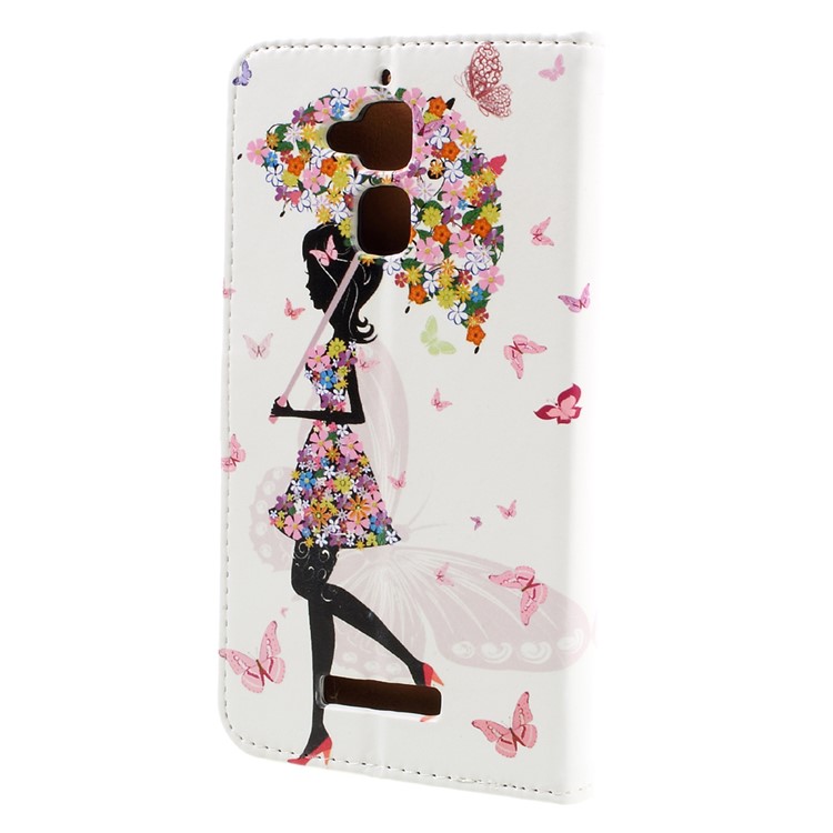 Wallet Leather Cover Case for Asus Zenfone 3 Max ZC520TL - Flowered Beauty-2