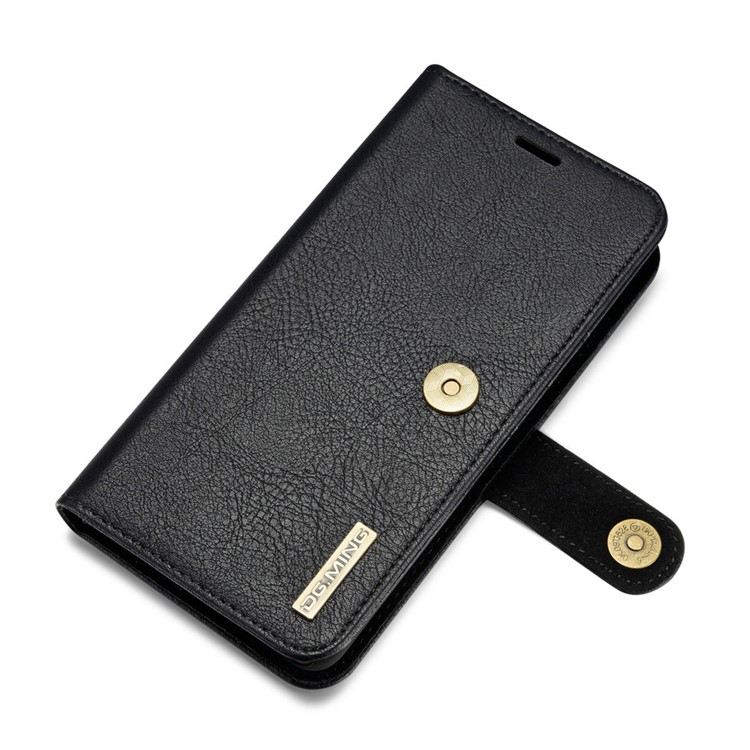 DG.MING 2 in 1 Split Leather Wallet + PC Case for Sony Xperia XZs / XZ - Black-7