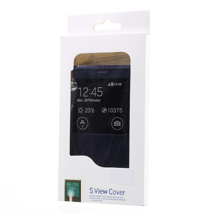 Housse mobile en cuir pour fenêtre View pour Sony Xperia X Compact - bleu foncé, bleu marine-6