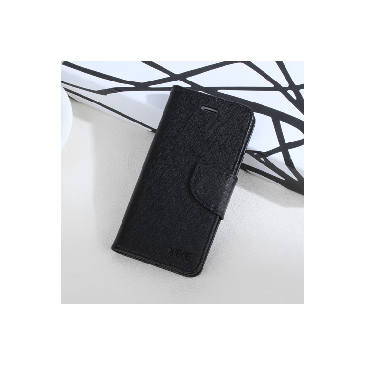 XIEKE Moon Poem Wallet Leather Stand Case for Sony Xperia XA / XA Dual - Black-1