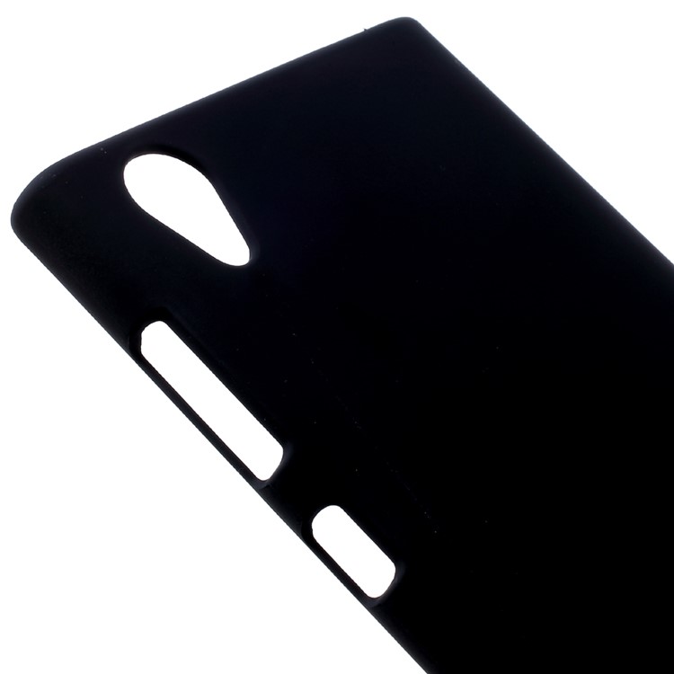 Rubberized Hard Plastic Case for Sony Xperia XA (2017) - Black-4