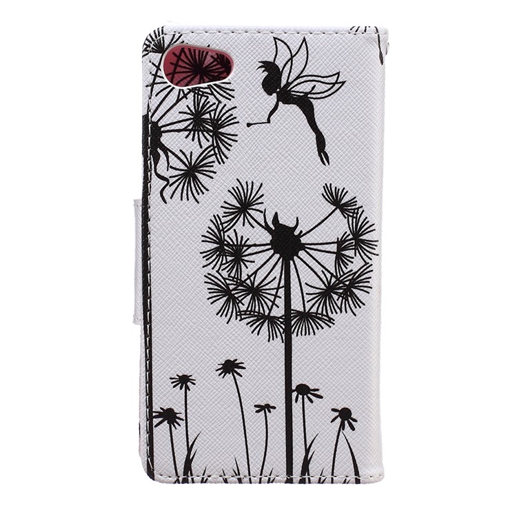 Printing Pattern Wallet Leather Case for Sony Xperia Z5 Compact - Dandelions and Fairy-2