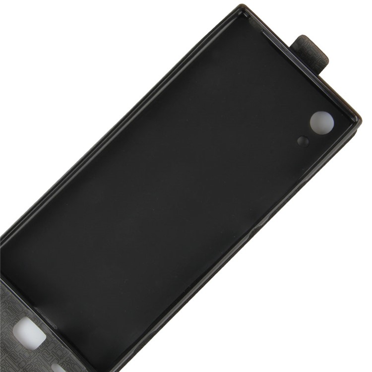 Crazy Horse Vertical Flip Funda de Cuero con Ranura para Foto Sony Xperia XA1 - Negro-5