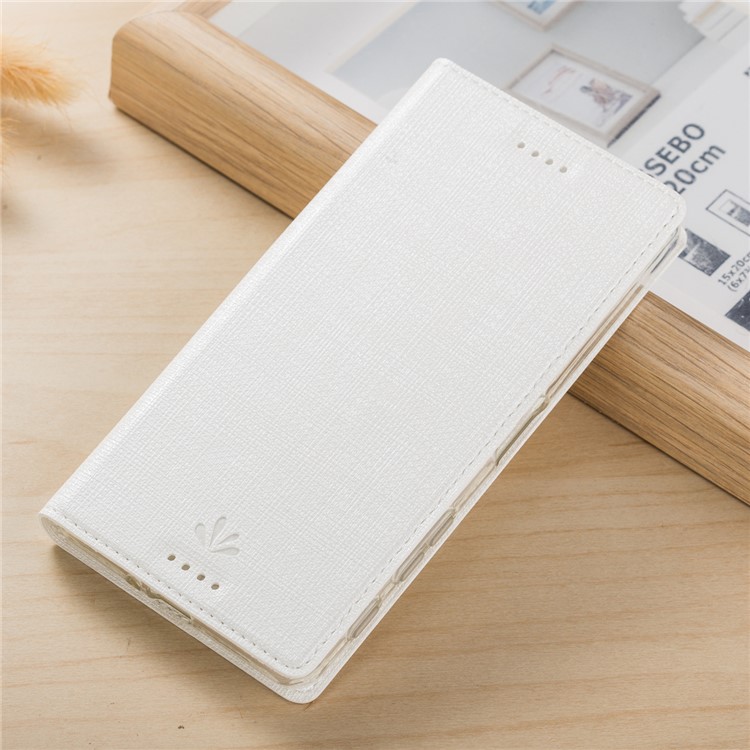 VILI DMX Style Magnetic Leather Flip Cover for Sony Xperia X Compact - White-1