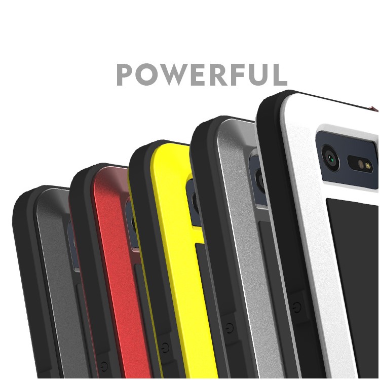 LOVE MEI Powerful Case for Sony Xperia X Compact Shockproof Drop-proof Dust-proof Mobile Cover - White-3