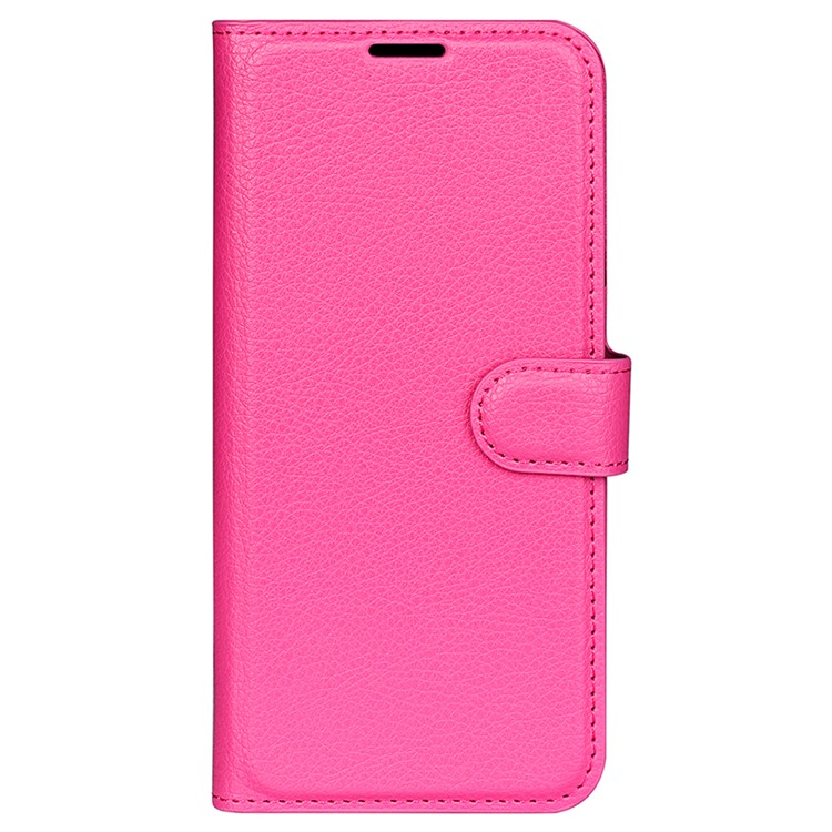 Litchi Grain Leather Tarjeta Ranuros Ranje Para Sony Xperia XA1 - Rosa-5