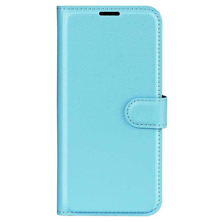 Litchi Grain Stand Wallet Leather Mobile Casing for Sony Xperia XA1 - Blue-5