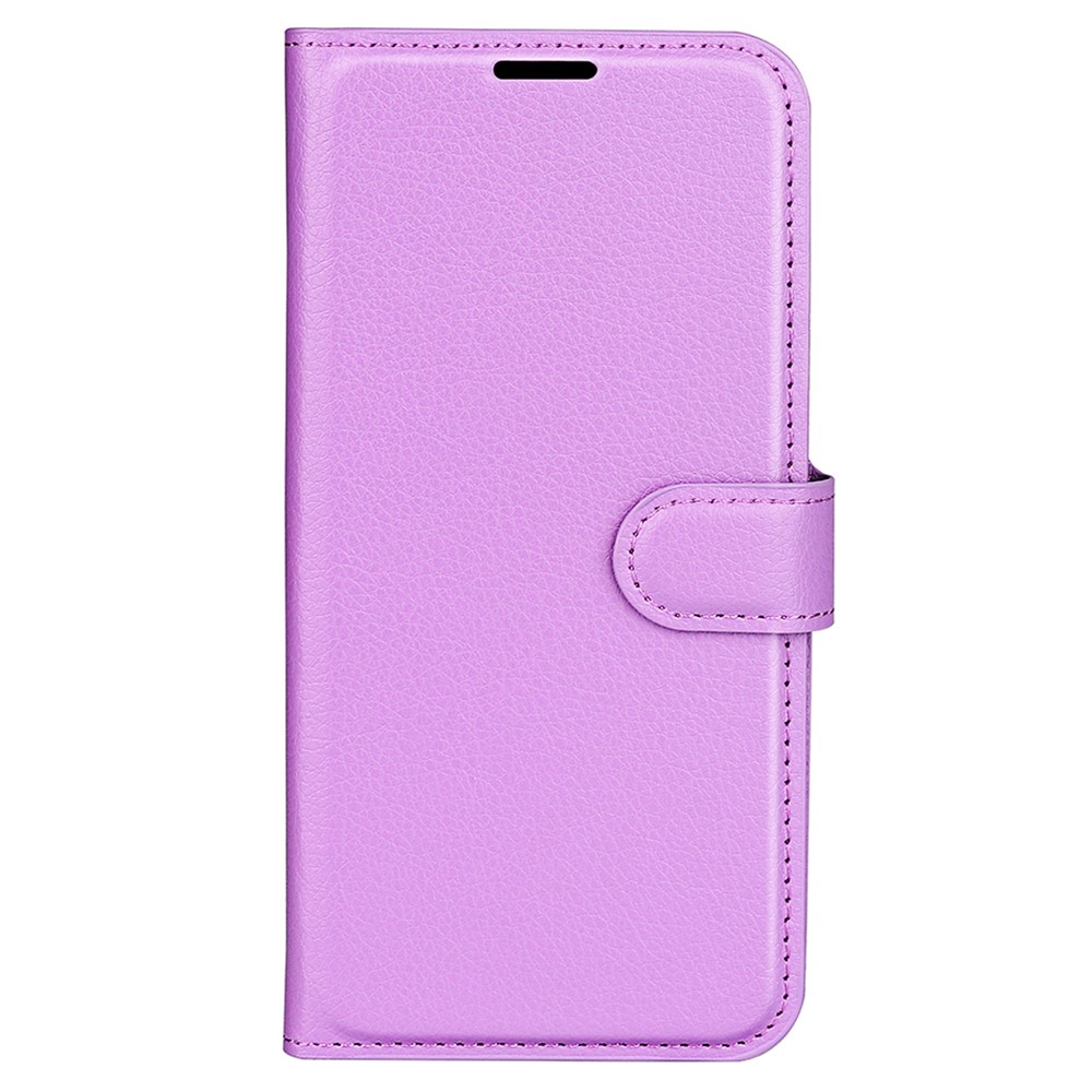 Litchi Grain Wallet Leather Phone Cover Accessory for Sony Xperia XA1 - Purple-5