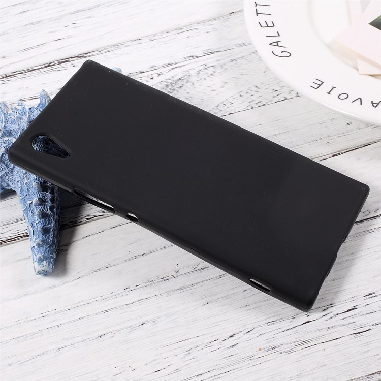 For Sony Xperia XA1 Matte Skin Soft TPU Cellphone Cover Case - Black-3