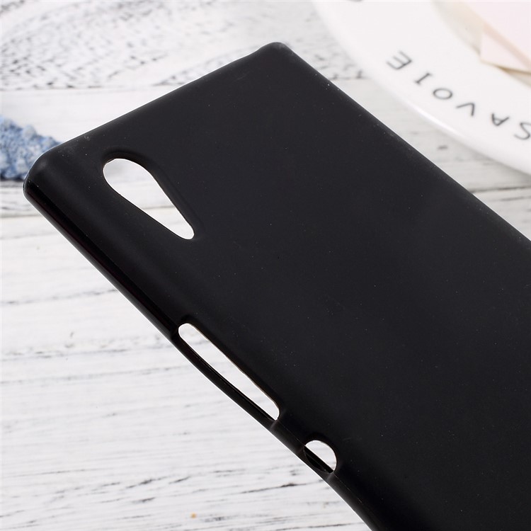 For Sony Xperia XA1 Matte Skin Soft TPU Cellphone Cover Case - Black-4