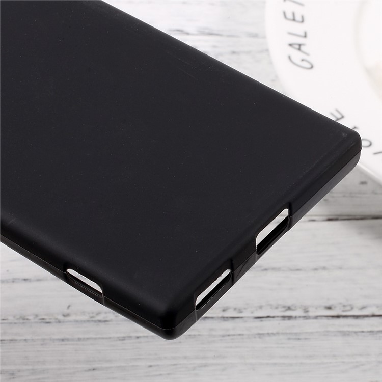 For Sony Xperia XA1 Matte Skin Soft TPU Cellphone Cover Case - Black-5