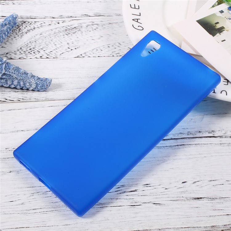 Matte Skin Soft TPU Protective Cover for Sony Xperia XA1 - Blue-1