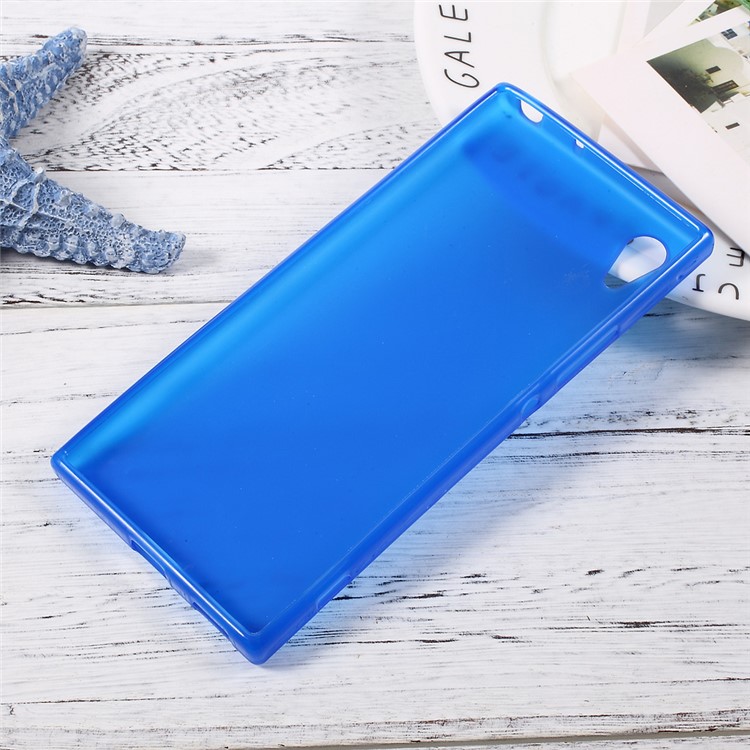 Matte Skin Soft TPU Protective Cover for Sony Xperia XA1 - Blue-2