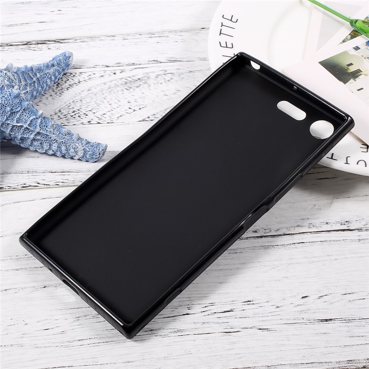 Matte Anti-fingerprint Soft TPU Case for Sony Xperia XZ Premium - Black-2