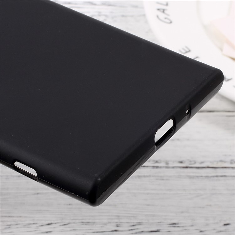 Matte Anti-fingerprint Soft TPU Case for Sony Xperia XZ Premium - Black-6