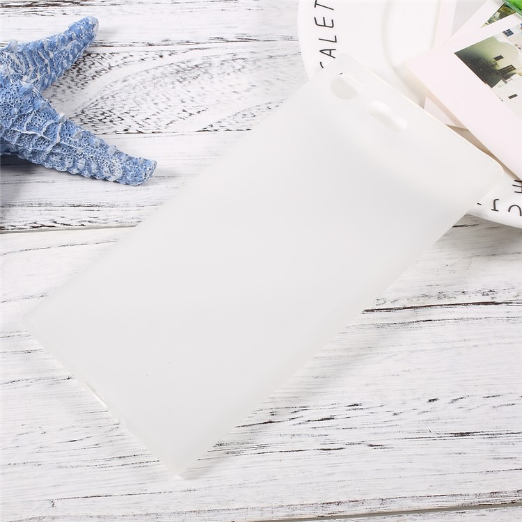 Matte Skin Soft TPU Cover Case for Sony Xperia XZ Premium - Transparent-1