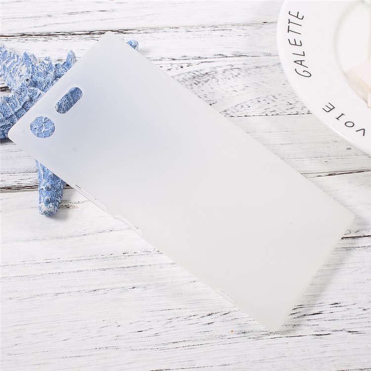 Matte Skin Soft TPU Cover Case for Sony Xperia XZ Premium - Transparent-3