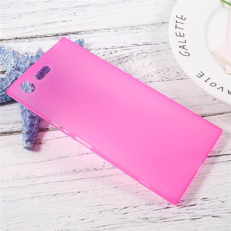 Matte Skin TPU Gel Case Accessory for Sony Xperia XZ Premium - Rose-3