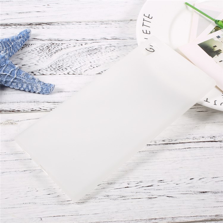 Matte Skin Soft TPU Cover Case for Sony Xperia XA1 Ultra - Transparent-1