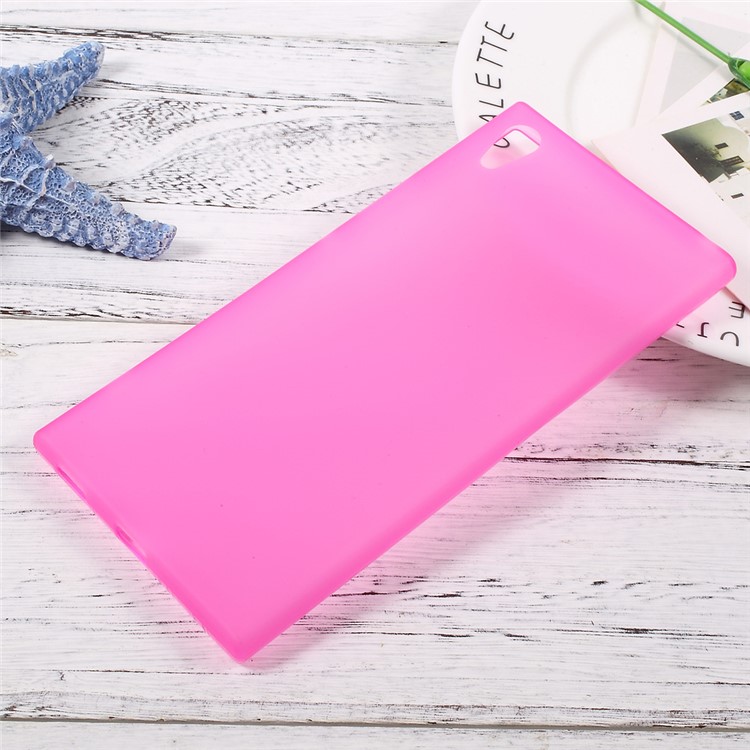 Matte Skin TPU Gel Case Accessory for Sony Xperia XA1 Ultra - Rose-1