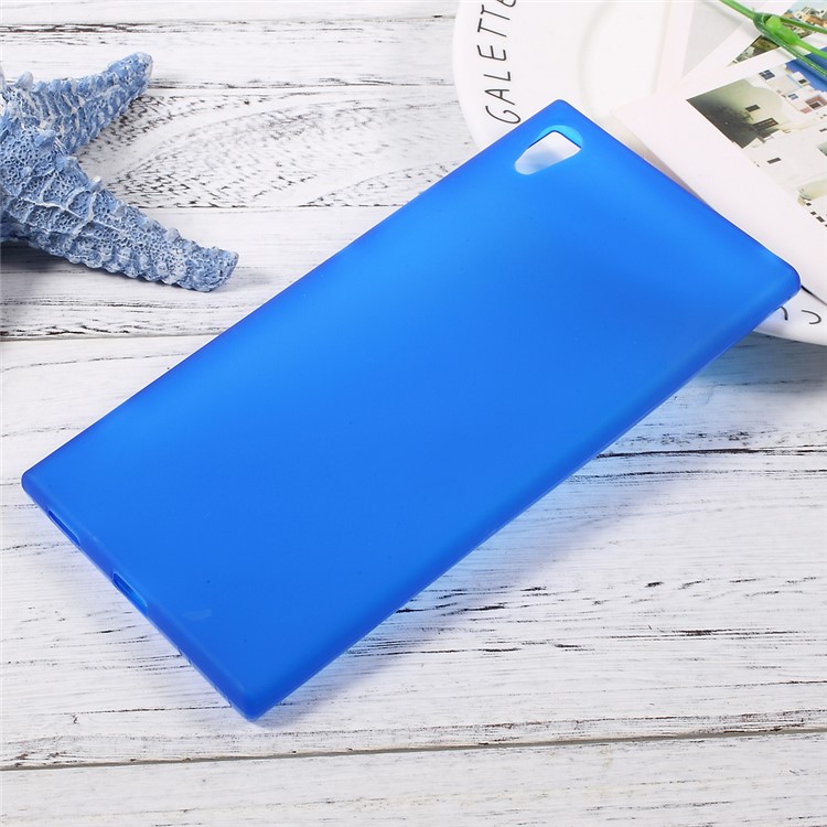 Matte Skin Soft TPU Cellphone Cover for Sony Xperia XA1 Ultra - Blue-1