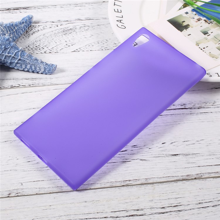 Matte Skin Soft TPU Mobile Gehäuse für Sony Xperia XA1 Ultra - Lila-1