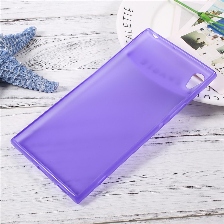 Matte Skin Soft TPU Mobile Gehäuse für Sony Xperia XA1 Ultra - Lila-2