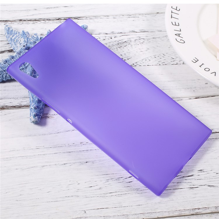 Matte Skin Soft TPU Mobile Gehäuse für Sony Xperia XA1 Ultra - Lila-3